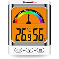 Los mejores  - ThermoPro TP52 Higrómetro Termómetro Digital Medidor de Temperatura y Humedad Ambiente Interior Termohigrómetro con…